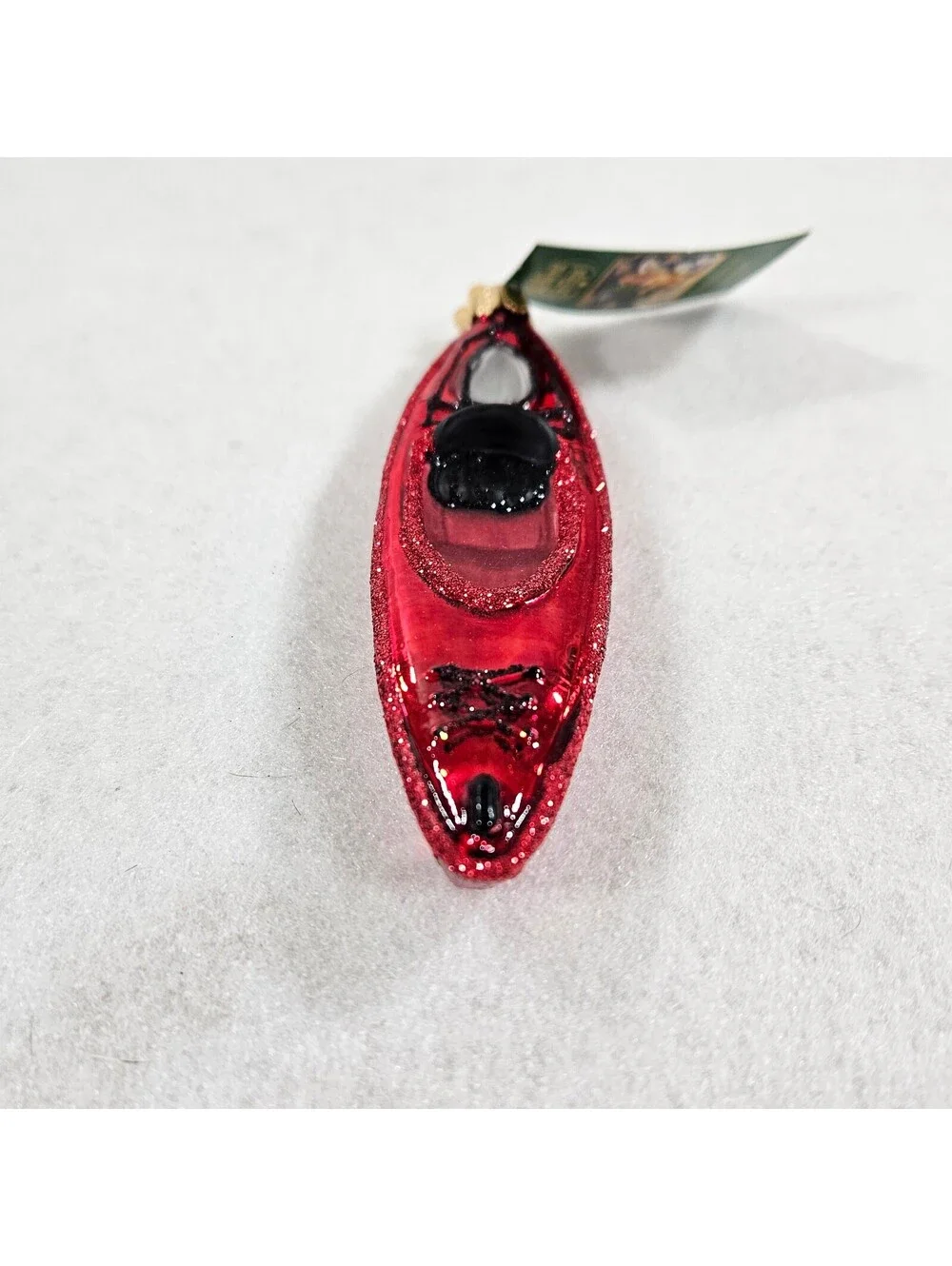 Old World Christmas Red Kayak Glass Ornament NWT 2019 Traditions to Cherish